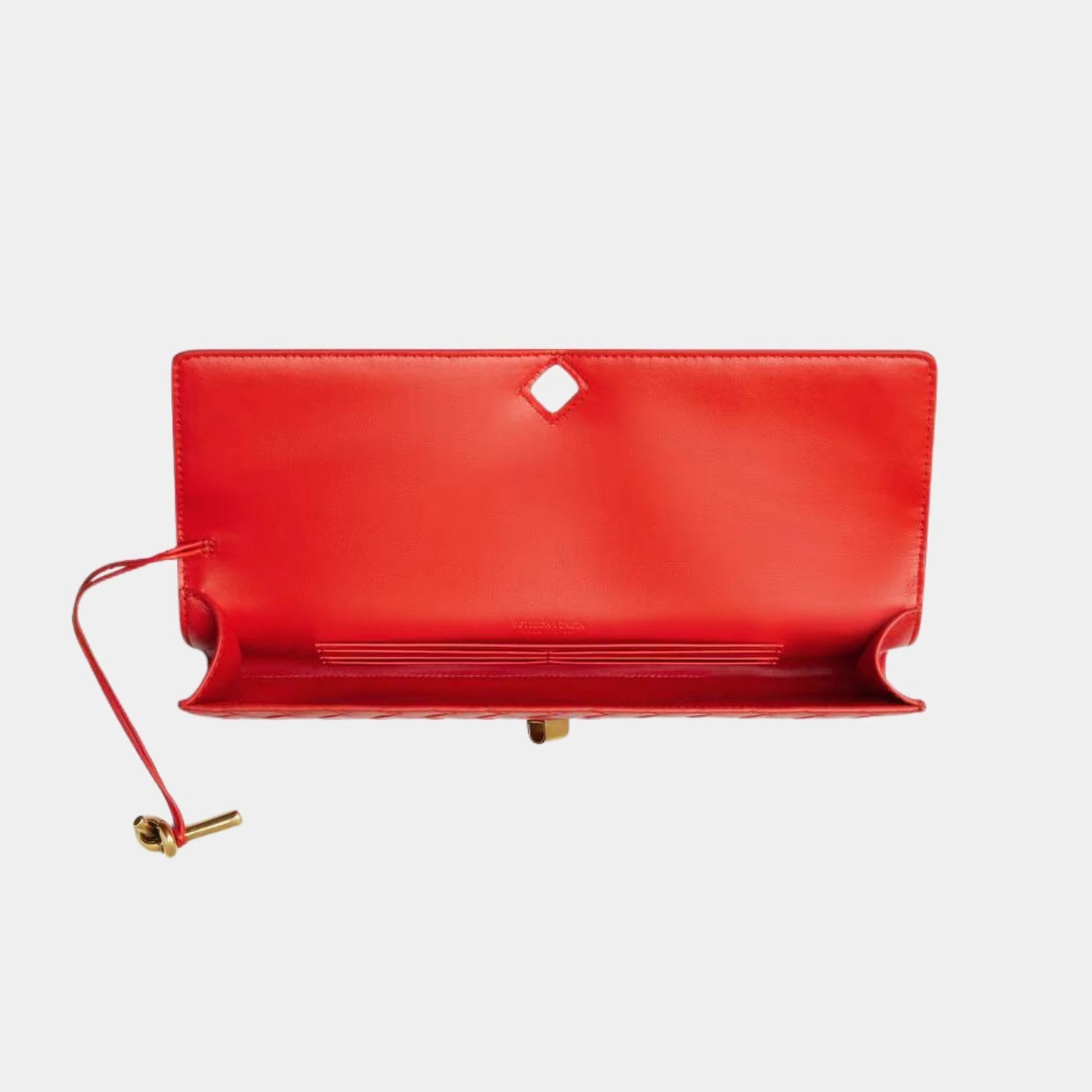 Andiamo Top Handle Clutch Intrecciato Leather