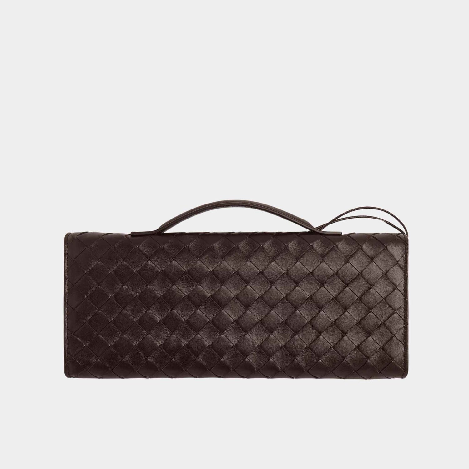 Andiamo Top Handle Clutch Intrecciato Leather