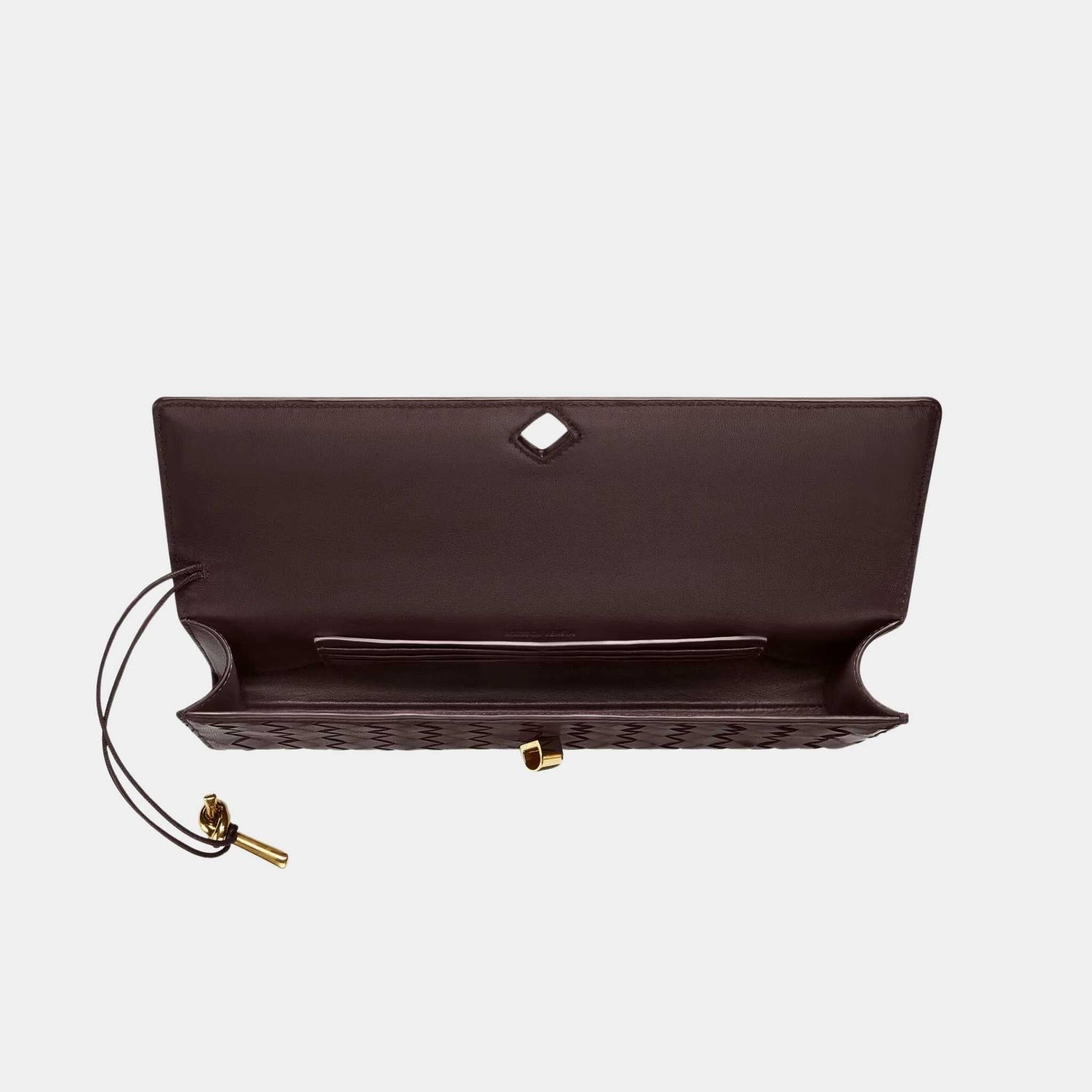 Andiamo Top Handle Clutch Intrecciato Leather