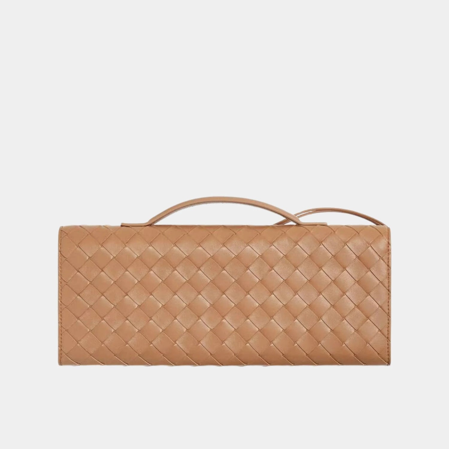Andiamo Top Handle Clutch Intrecciato Leather