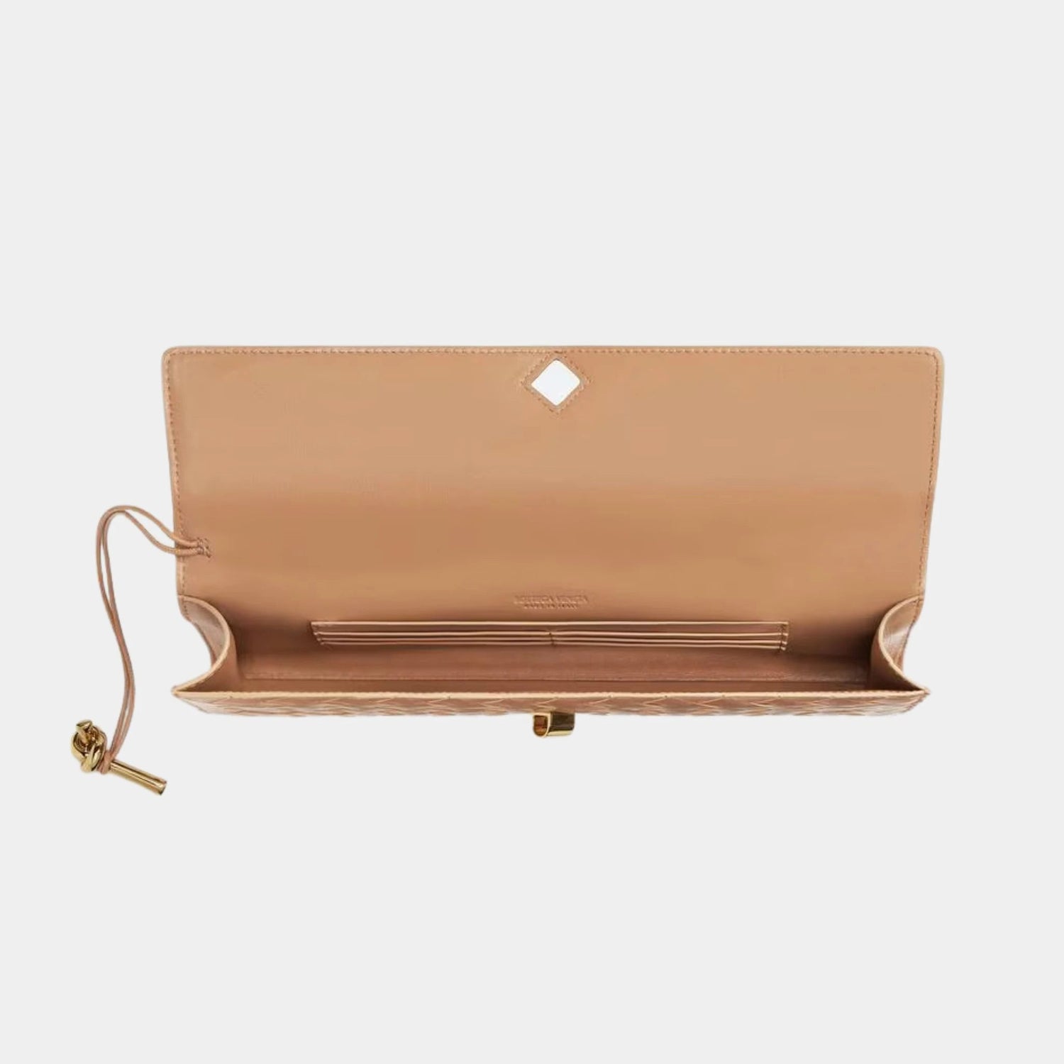 Andiamo Top Handle Clutch Intrecciato Leather