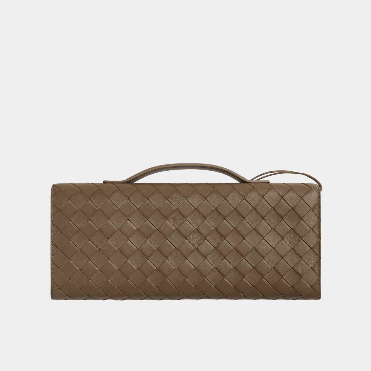 Andiamo Top Handle Clutch Intrecciato Leather
