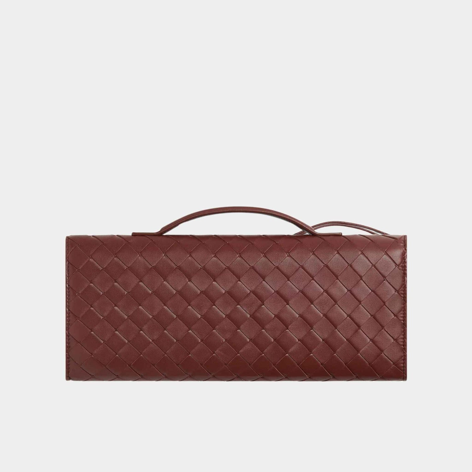 Andiamo Top Handle Clutch Intrecciato Leather