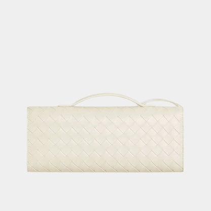 Andiamo Top Handle Clutch Intrecciato Leather