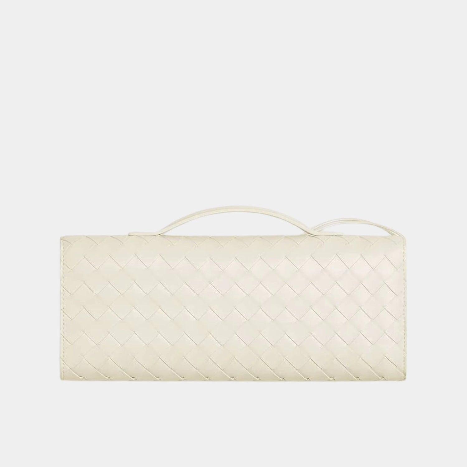 Andiamo Top Handle Clutch Intrecciato Leather