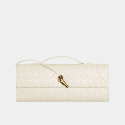 Andiamo Top Handle Clutch Intrecciato Leather
