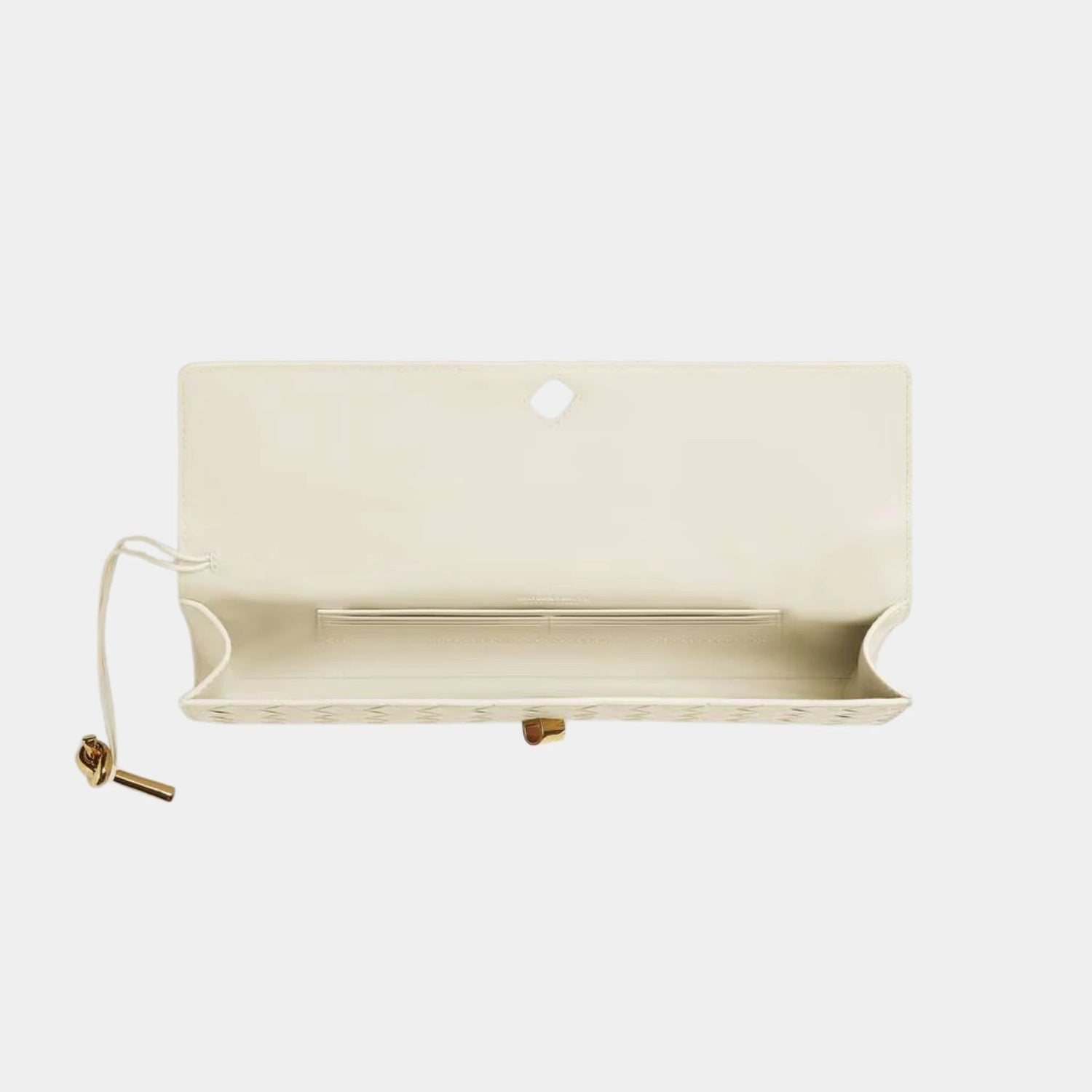 Andiamo Top Handle Clutch Intrecciato Leather