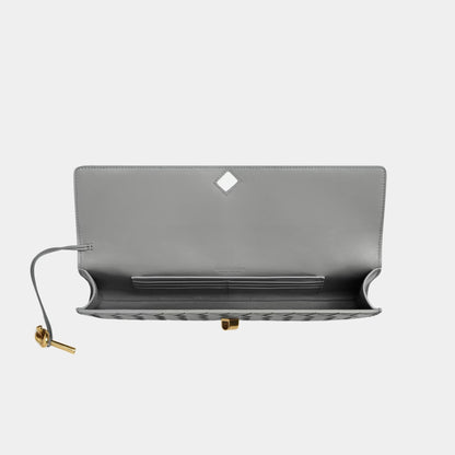 Andiamo Top Handle Clutch Intrecciato Leather