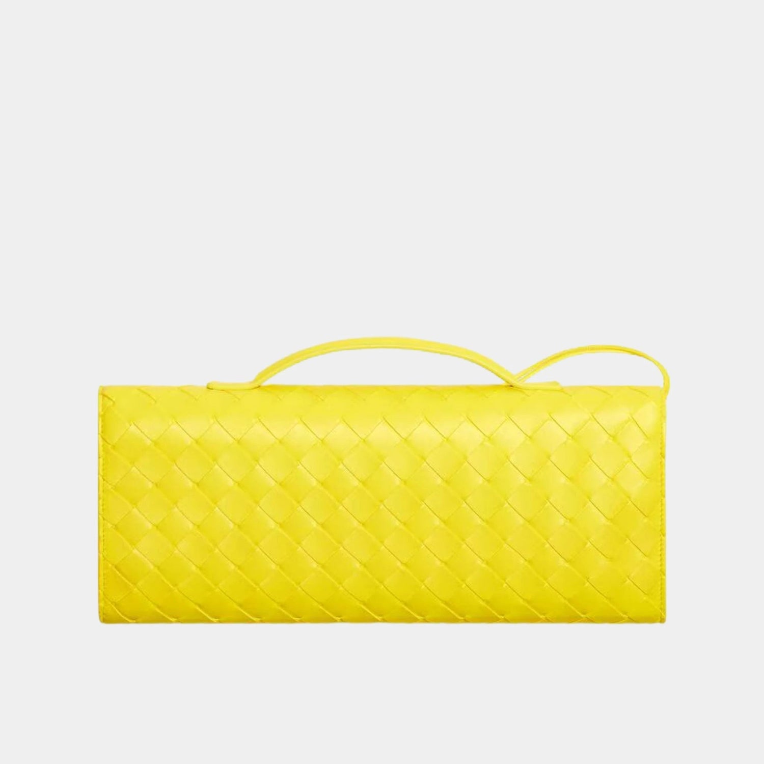 Andiamo Top Handle Clutch Intrecciato Leather