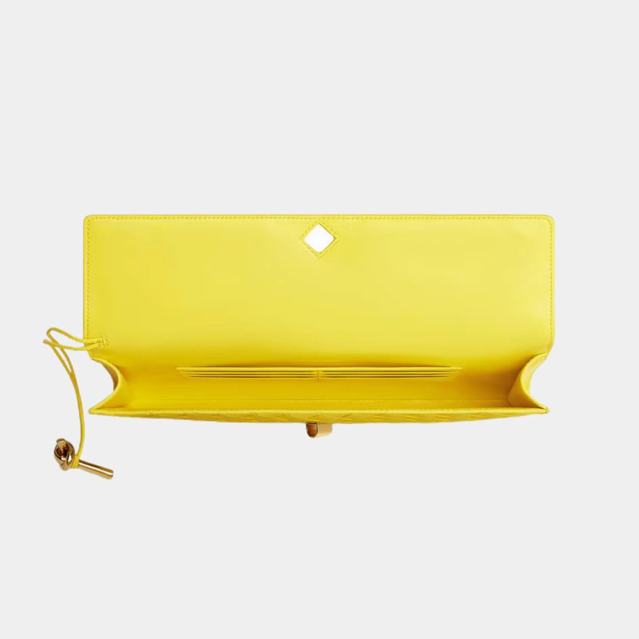 Andiamo Top Handle Clutch Intrecciato Leather