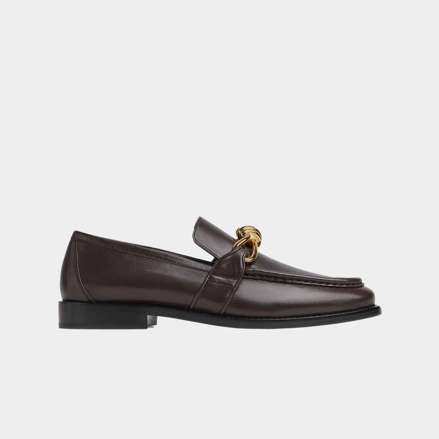 Astaire Loafer Soft Calfskin Metallic Knot Detail