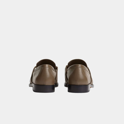 Astaire Loafer Soft Calfskin Metallic Knot Detail