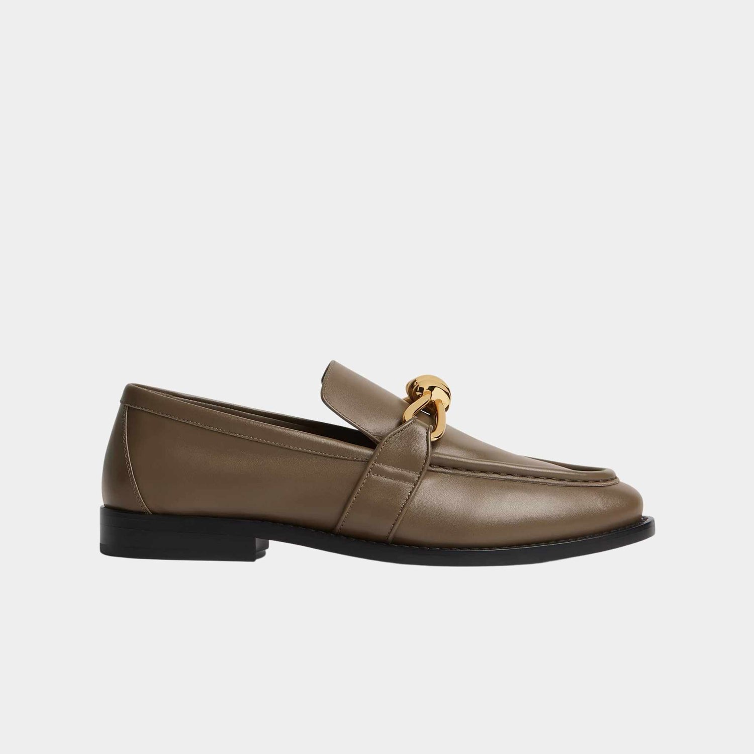 Astaire Loafer Soft Calfskin Metallic Knot Detail