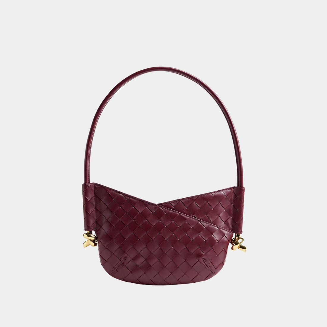 Baby Solstice Intrecciato Leather Bag