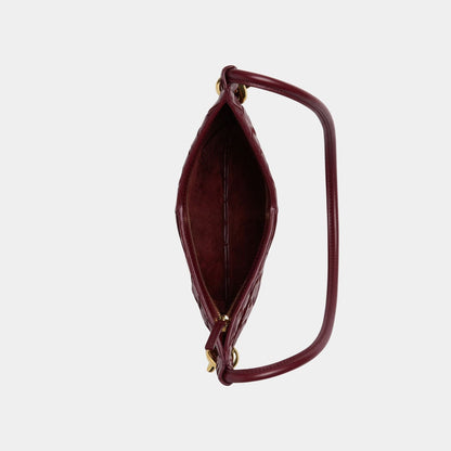 Baby Solstice Intrecciato Leather Bag
