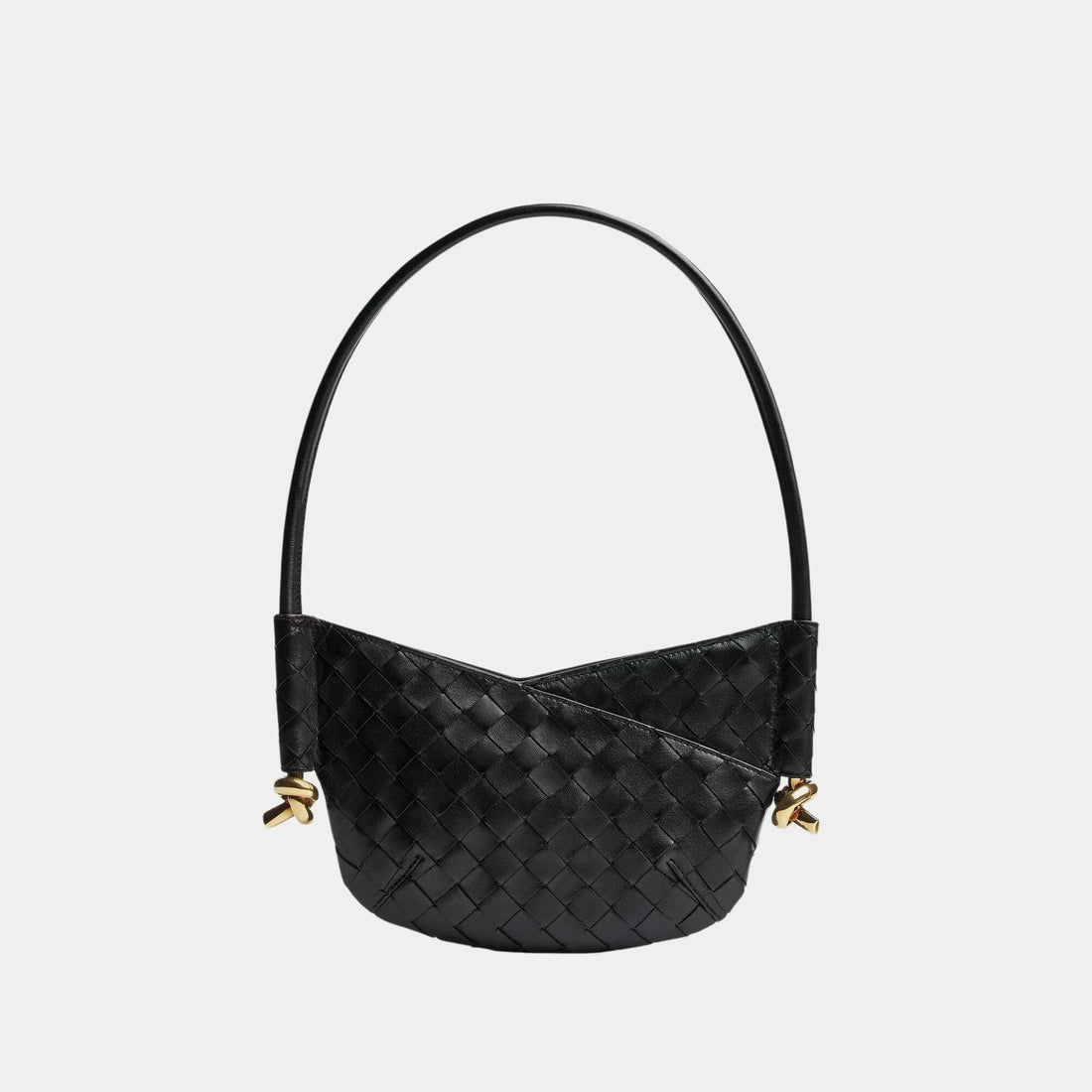 Baby Solstice Intrecciato Leather Bag