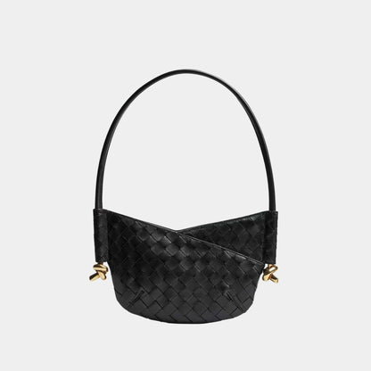 Baby Solstice Intrecciato Leather Bag