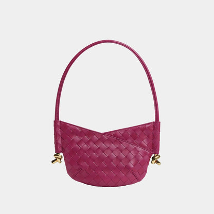 Baby Solstice Intrecciato Leather Bag