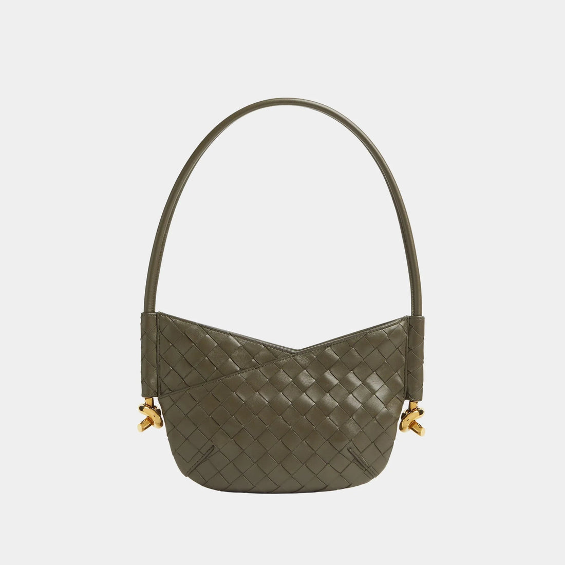 Baby Solstice Intrecciato Leather Bag