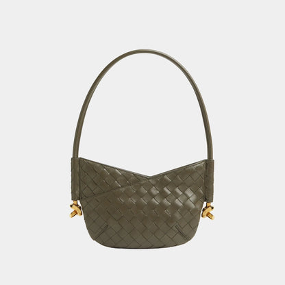 Baby Solstice Intrecciato Leather Bag