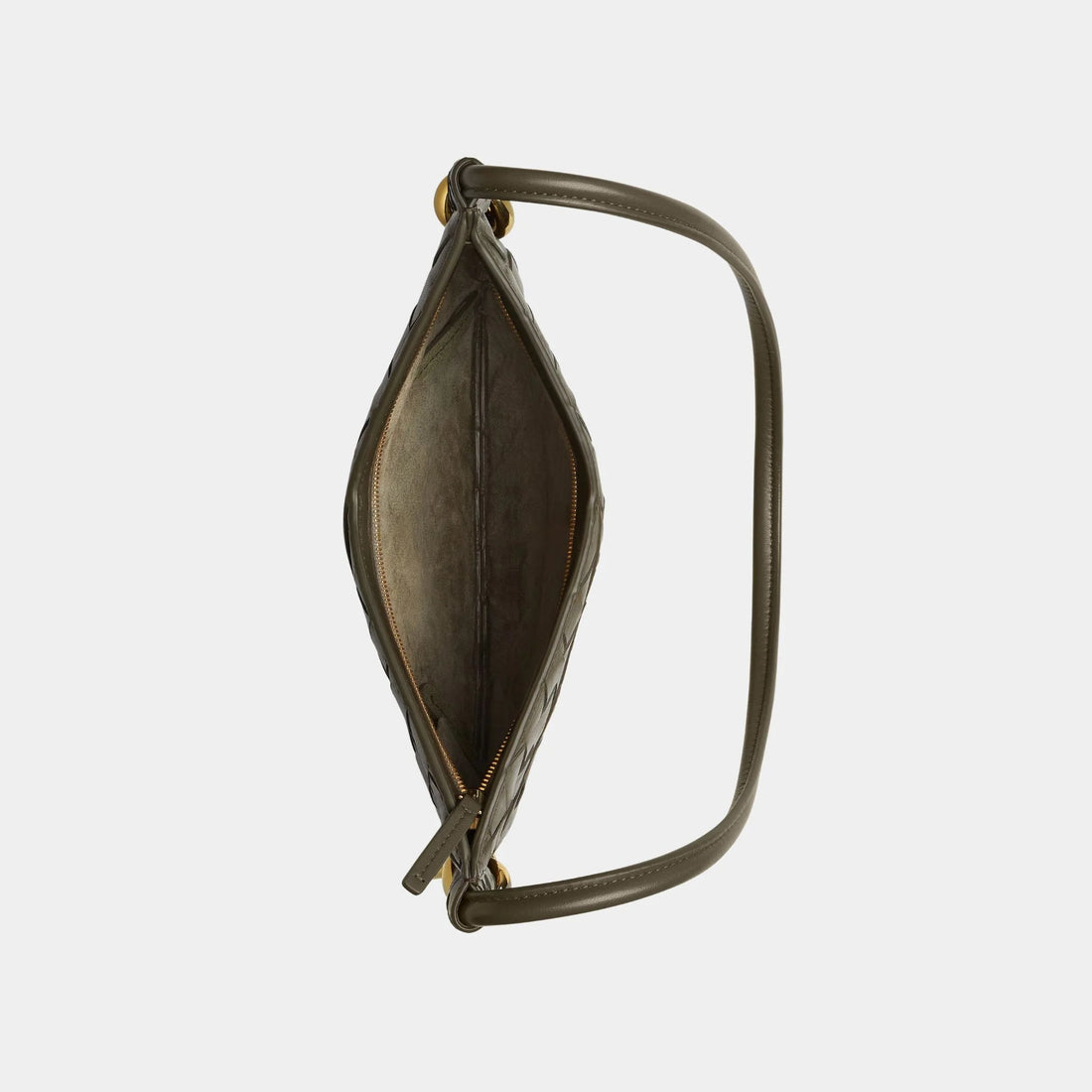 Baby Solstice Intrecciato Leather Bag