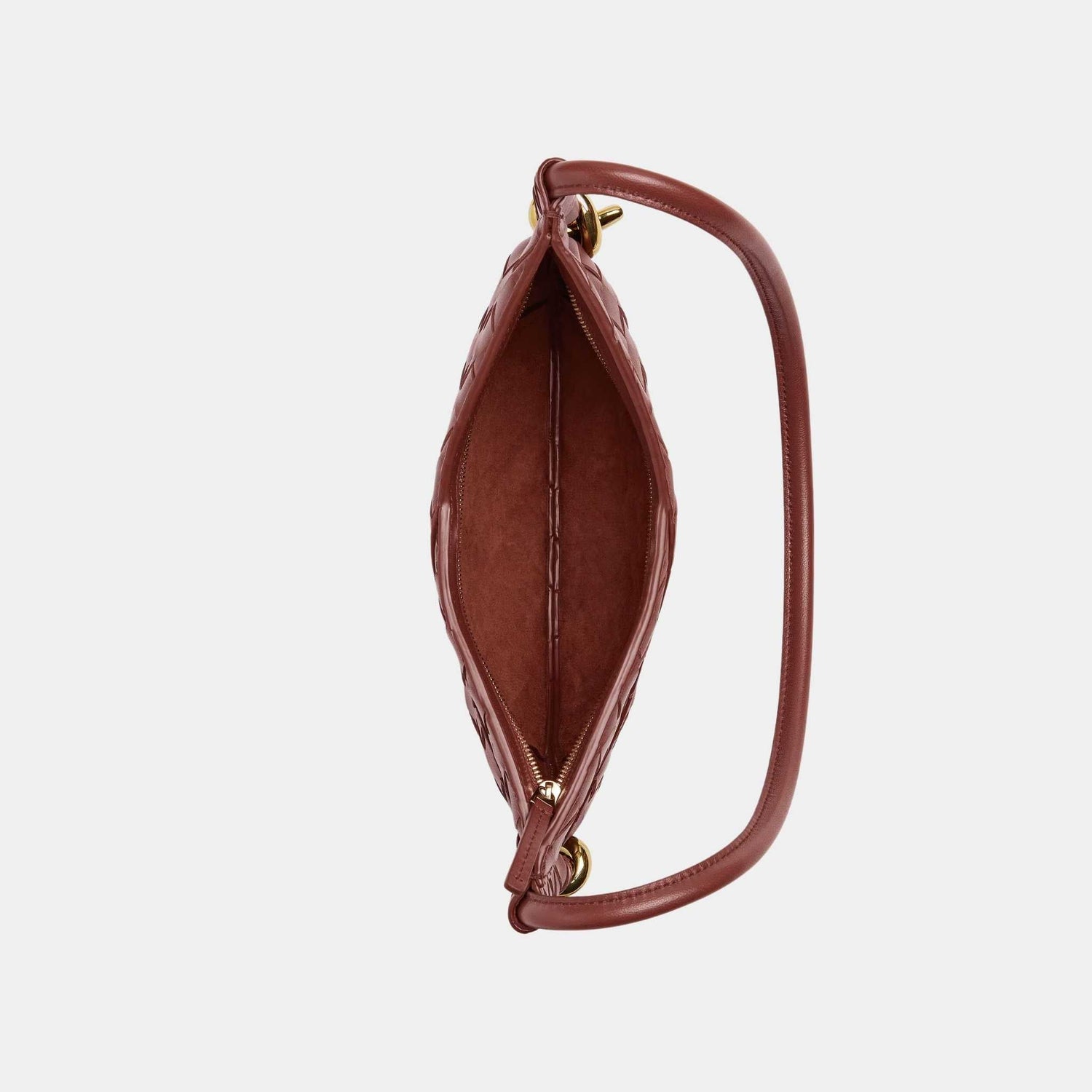 Baby Solstice Intrecciato Leather Bag