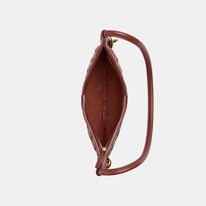 Baby Solstice Intrecciato Leather Bag