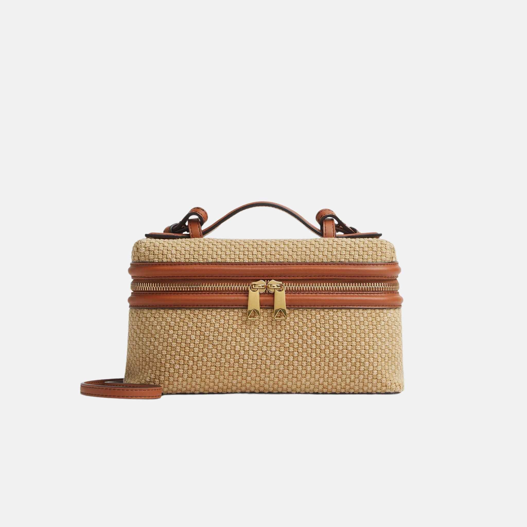 Bang Bang Vanity Case Jute And Leather