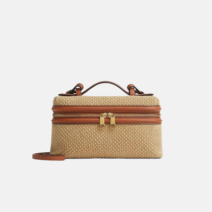 Bang Bang Vanity Case Jute And Leather