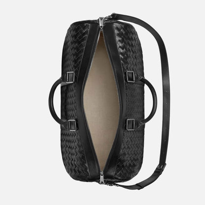 Cabin Duffle Bag In Intrecciato Leather