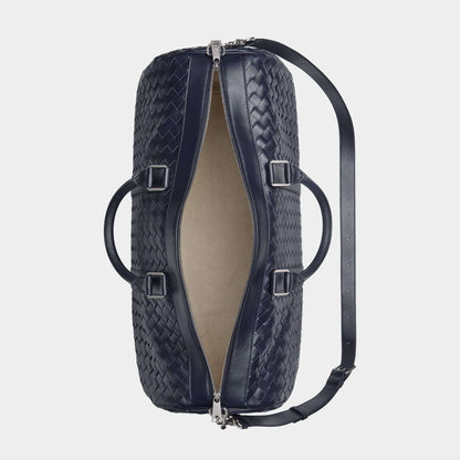 Cabin Duffle Bag In Intrecciato Leather