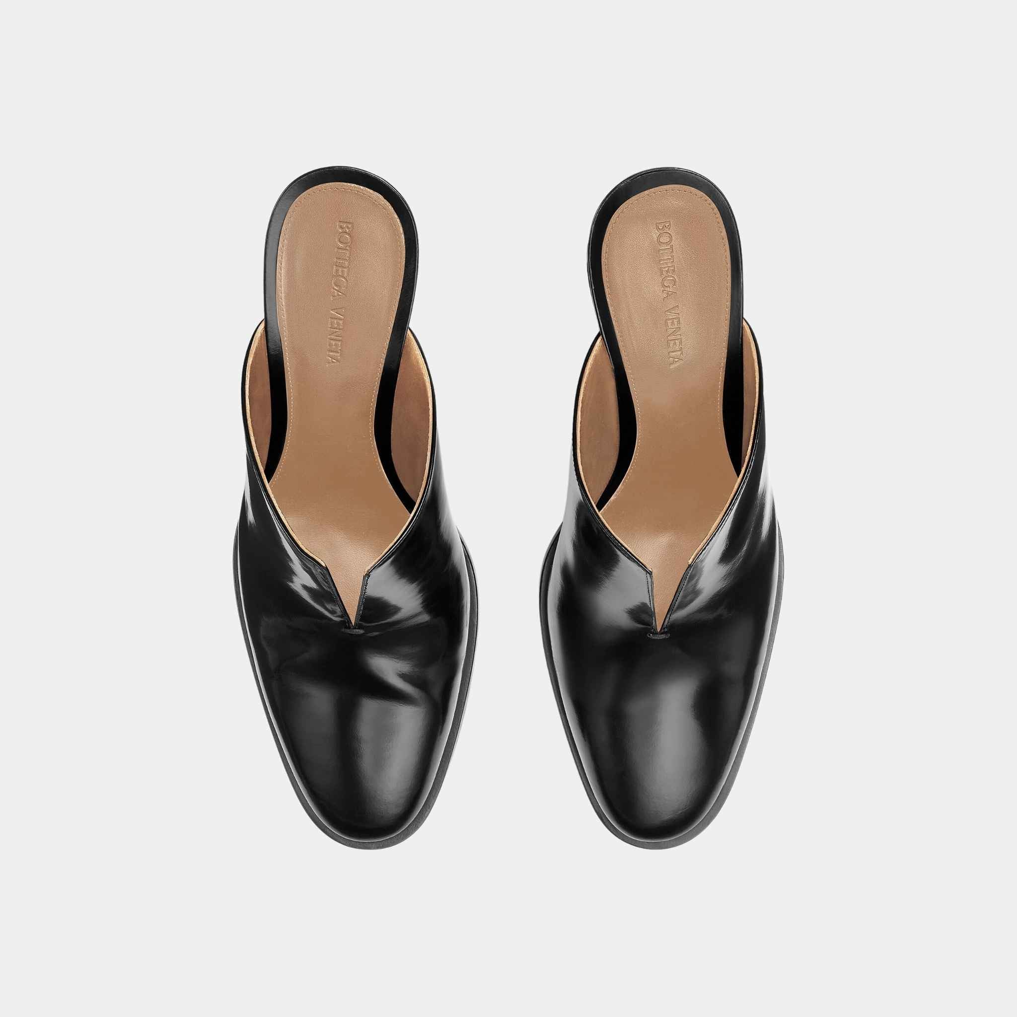 Cha-Cha Calfskin Leather Mule Pump