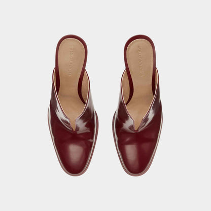 Cha-Cha Calfskin Leather Mule Pump