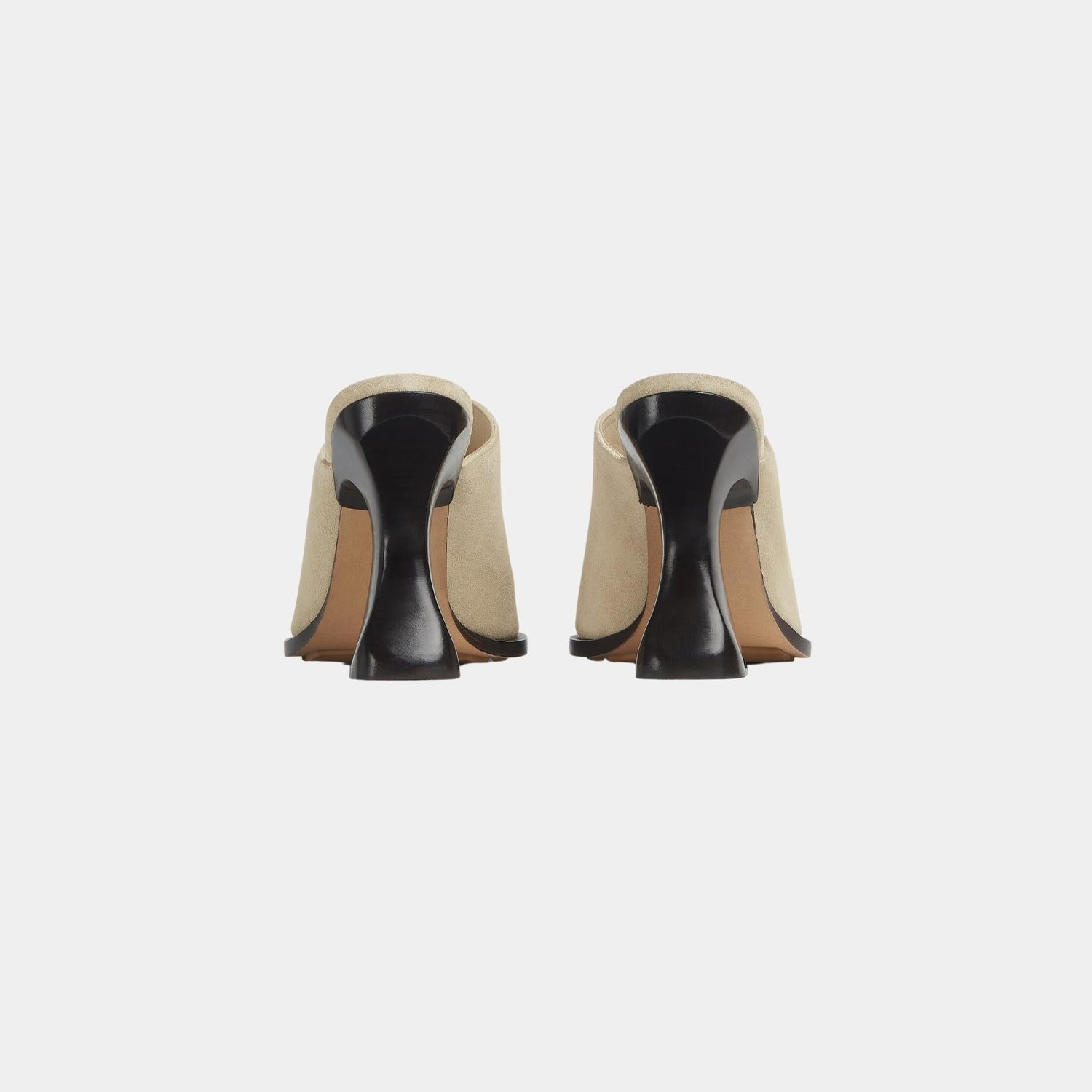 Cha-Cha Suede Mule Pump with Sculptural Heel