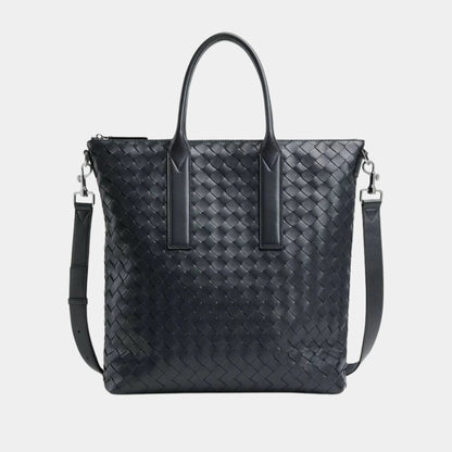 Intrecciato Zipped North South Tote Bag