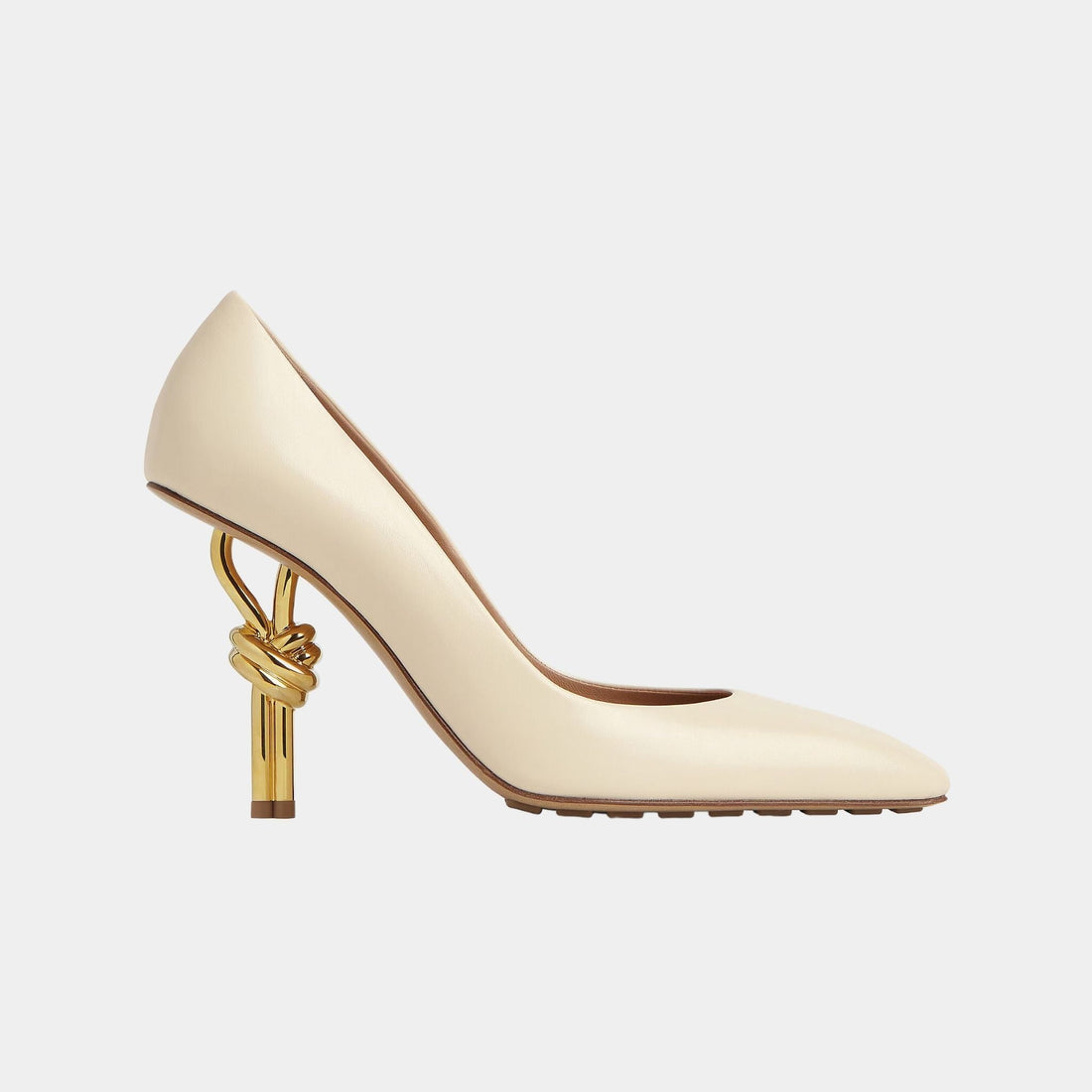 Knot High Heel Pump in Soft Lambskin