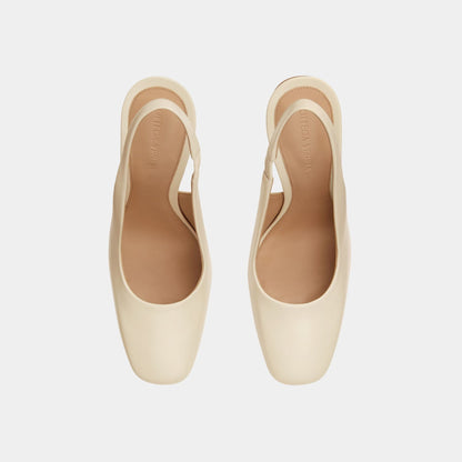 Knot Leather Slingback Pump