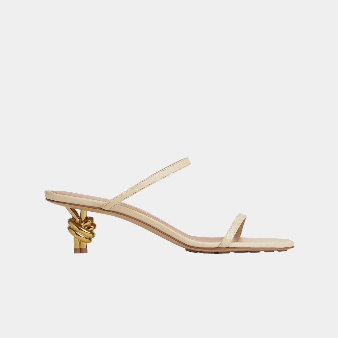 Knot Strap Mid Heel Mule