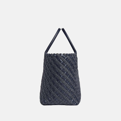 Large Cabat Tote in Intreccio Padded Nappa &amp; Denim