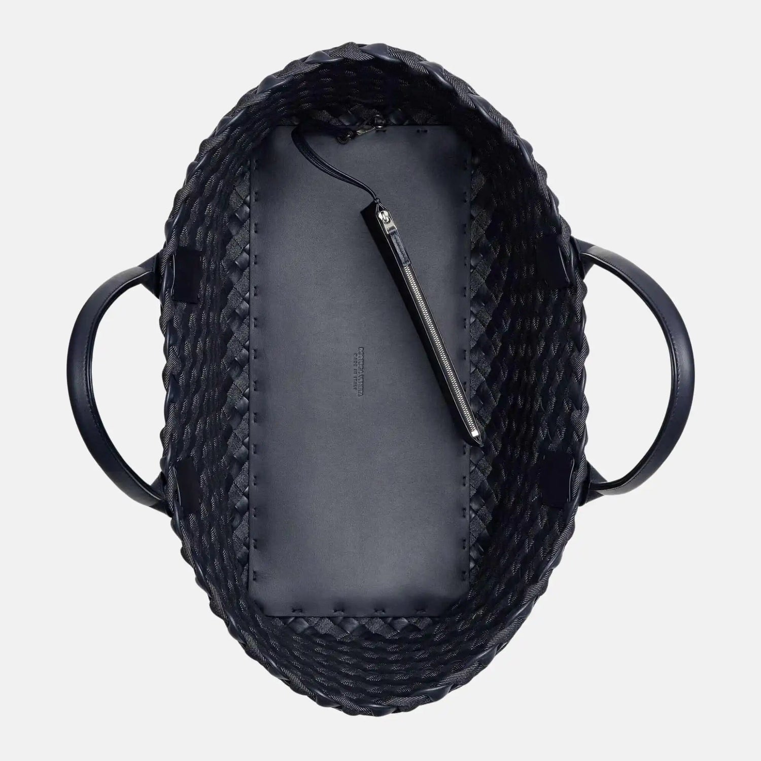 Large Cabat Tote in Intreccio Padded Nappa &amp; Denim
