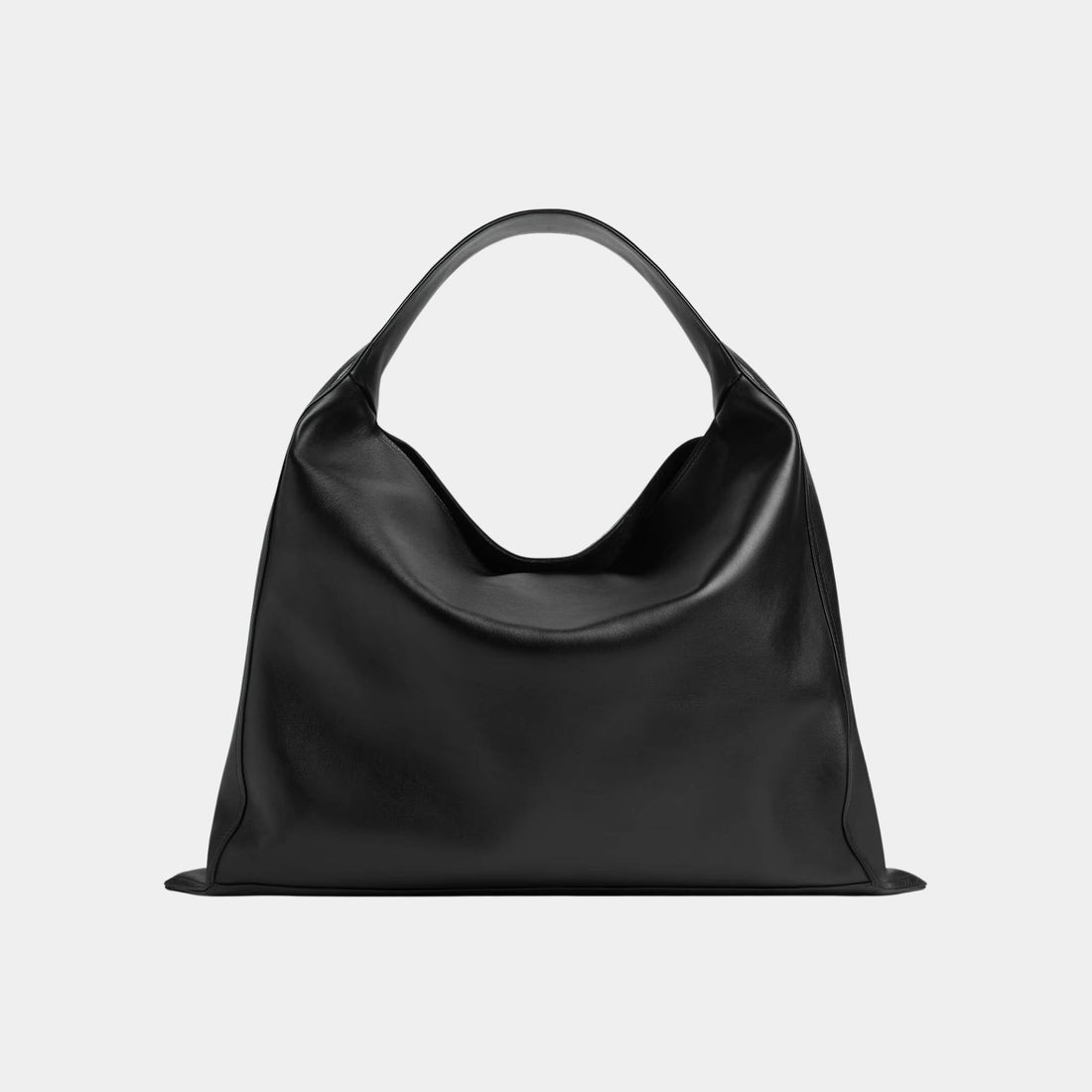Large Hop Silky Calf Shoulder Bag Leather