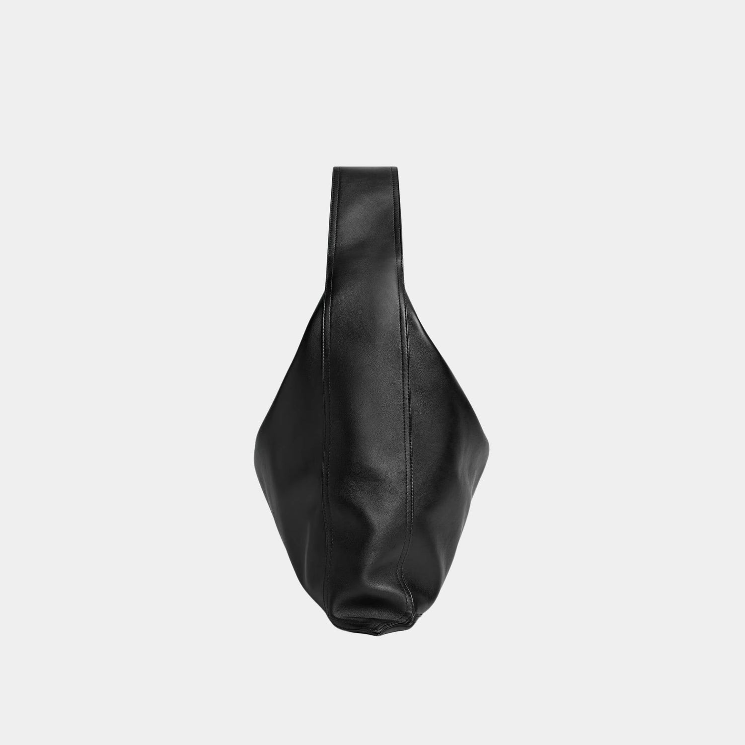 Large Hop Silky Calf Shoulder Bag Leather