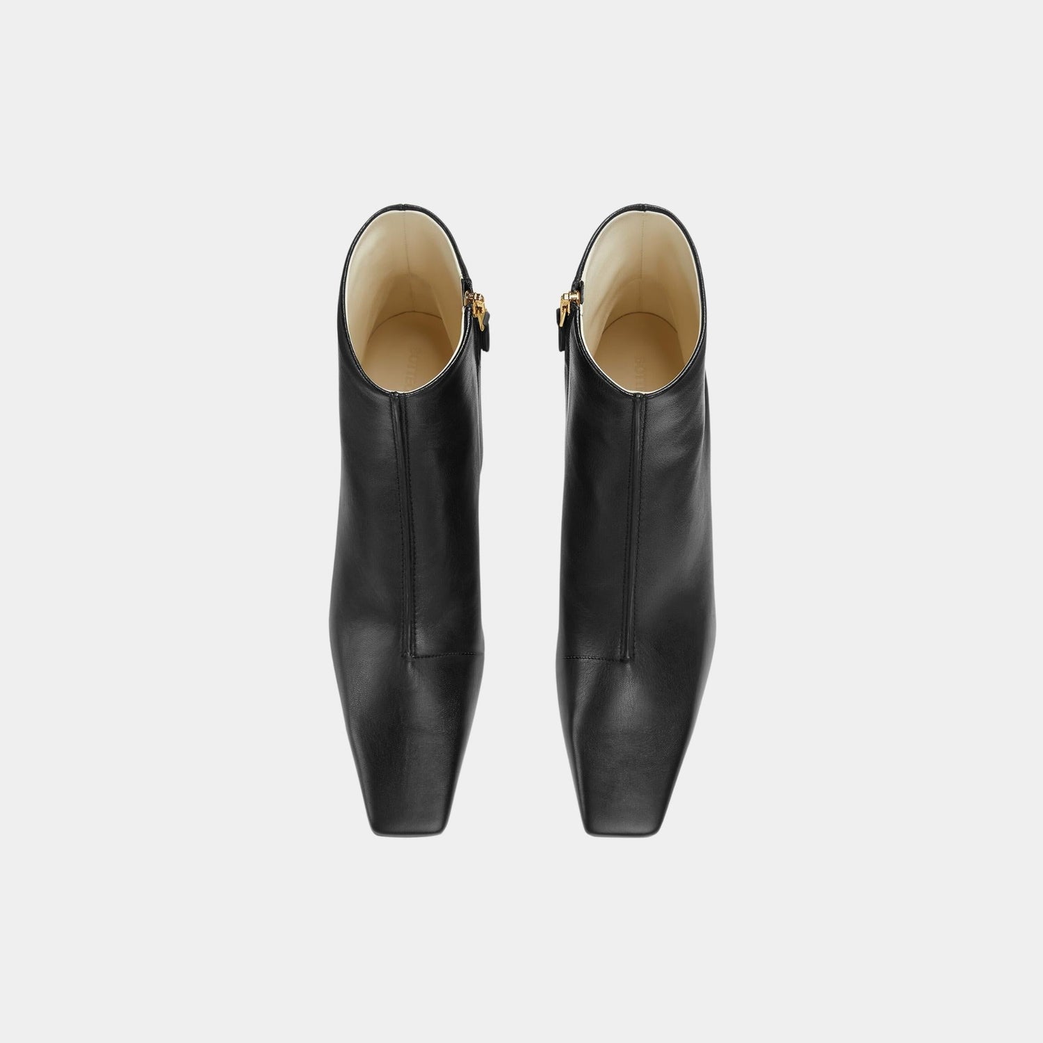 Lewis Ankle Boot Calfskin Sculptural Sloped Heel