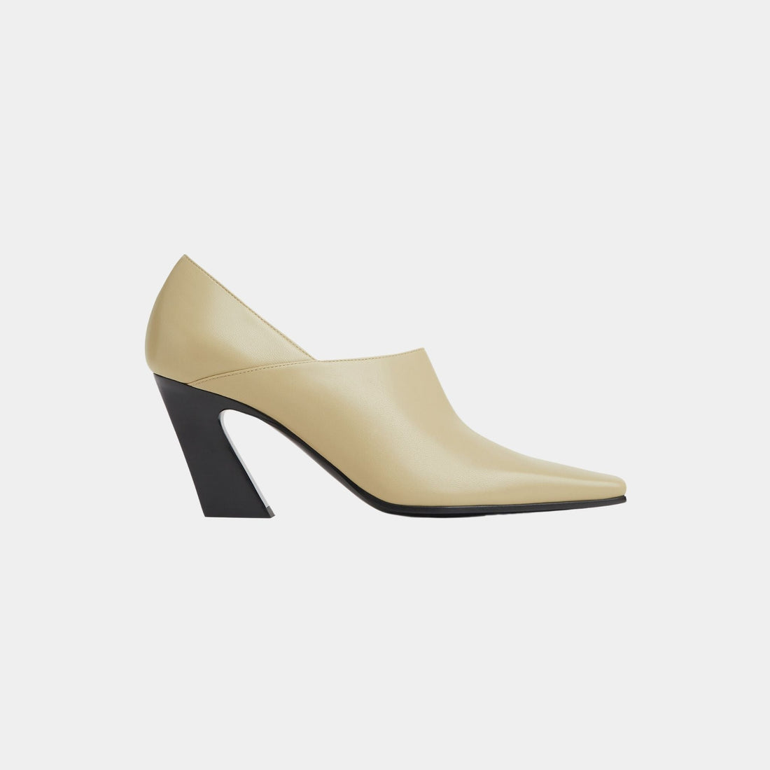Lewis Pump Calfskin with Sculptural Sloped Heel