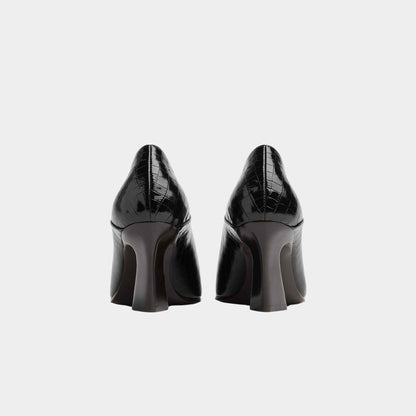 Lewis Pump Crocodile Effect Leather