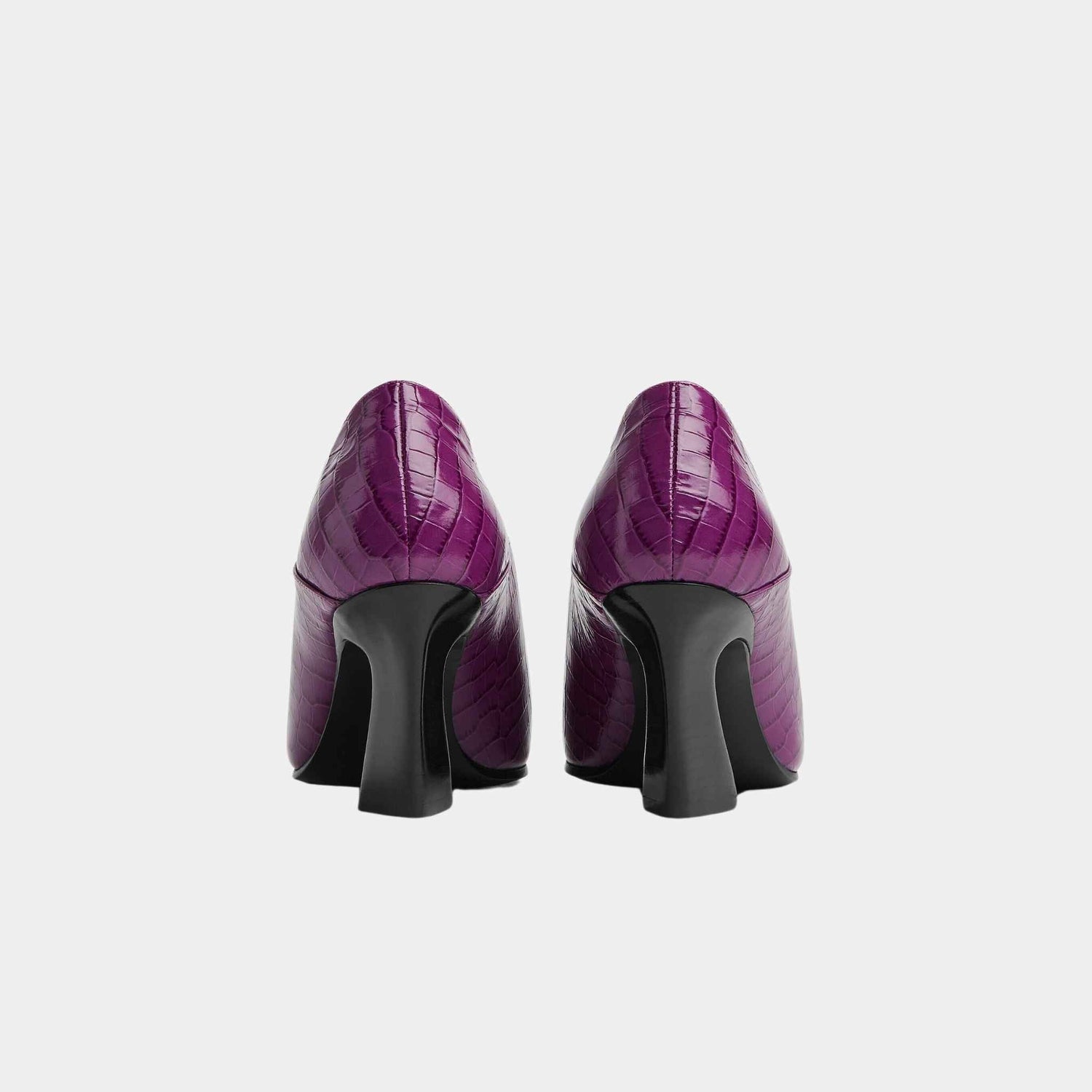 Lewis Pump Crocodile Effect Leather