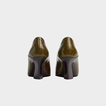 Lewis Pump Crocodile Effect Leather