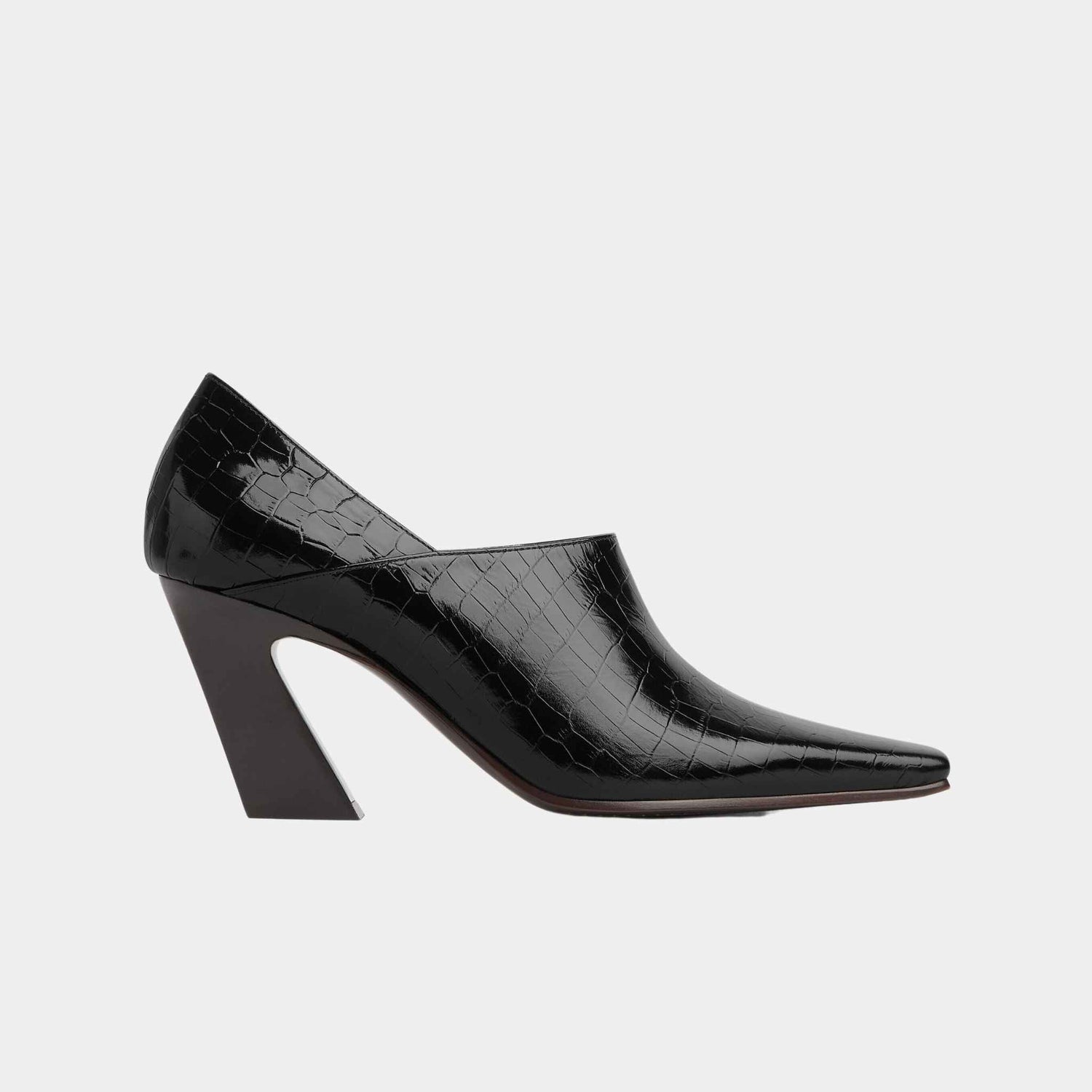Lewis Pump Crocodile Effect Leather
