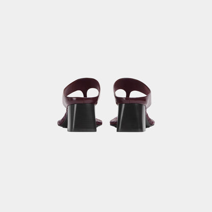 Marella Kitten Heel Thong Sandal Calfskin