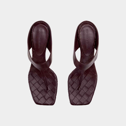 Marella Kitten Heel Thong Sandal Calfskin